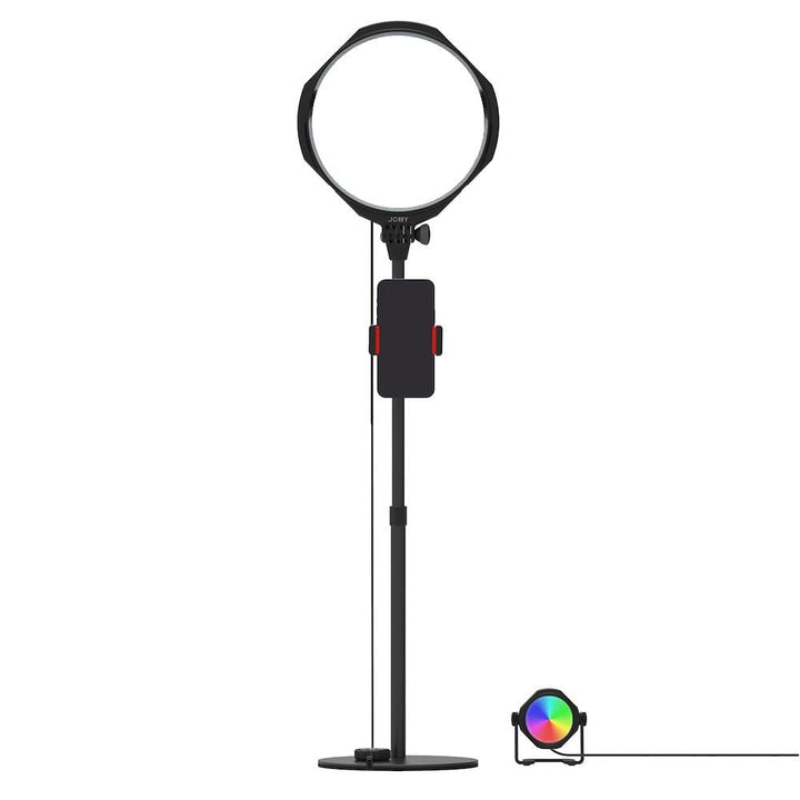 JOBY Beamo Studio-Deluxe-Beleuchtungsset, Studioleuchte für Video, Set für Content Creator, Soft-Key