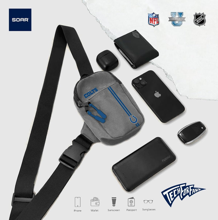 SOAR Unisex Tech Bag NFL Umhängetasche San Francisco 49ers Einheitsgrösse Team-farbe, San Francisco