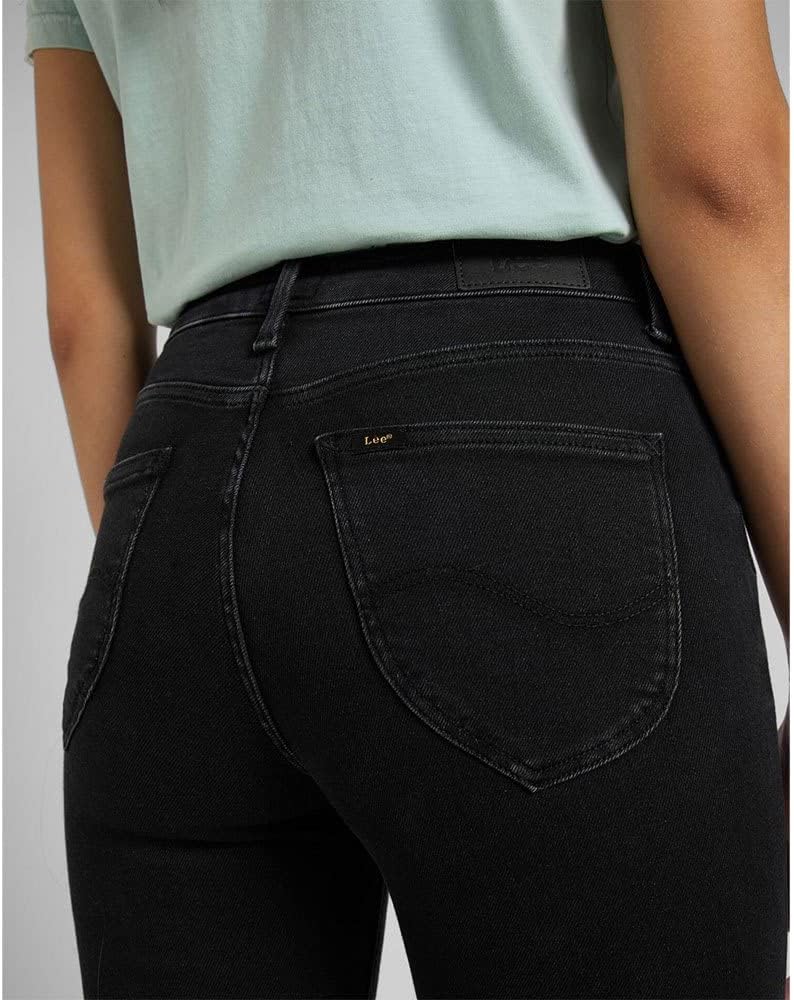 Lee Damen Foreverfit Jeans 24W / 29L Black Avery, 24W / 29L Black Avery
