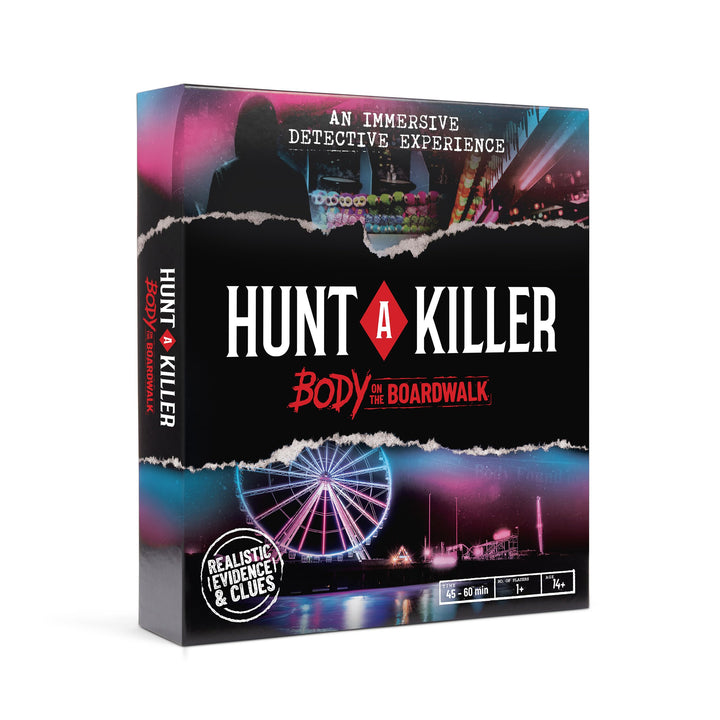 Hunt A Killer,Body On The Boardwalk, oder mit Familie & Freunden als Detektive für Spiele-Nacht, Alt