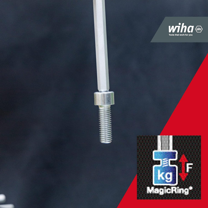 Wiha Stiftschlüssel Set 13-tlg. im ErgoStar Halter I Sechskant-Kugelkopf MagicRing® I 1,3 mm - 9,5 m