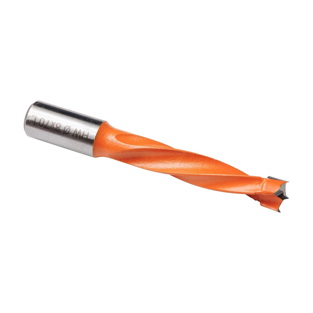 ENT 22324 Dübelbohrer HW, Schaft (S) 10 mm, Durchmesser (D) 8 mm, NL 43 mm, SL 20 mm, L 70 mm, Links