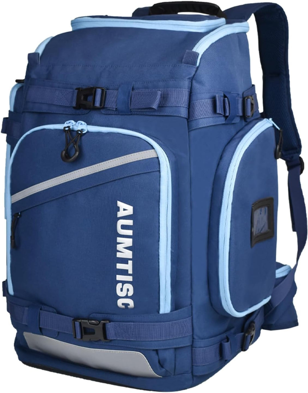 AUMTISC Skischuhtaschen mit Helmfach und Rucksackgurten, Skirucksack Skischuhrucksack mit Helmtasche