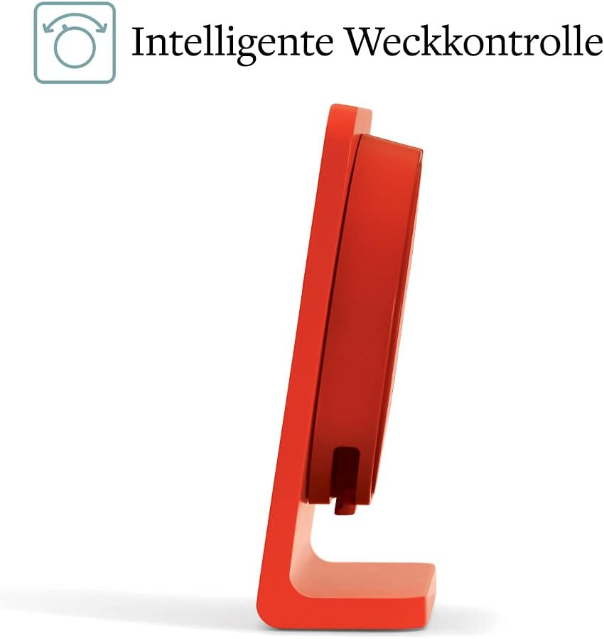Punkt. AC01 Design Analoger Wecker mit Quarz, Schlummerfunktion, LED-licht, Batteriebetreben, Resiew