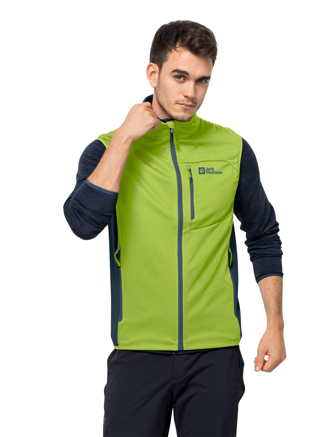 Jack Wolfskin Herren Highest Peak Vest M Weste S Fresh Green, S Fresh Green