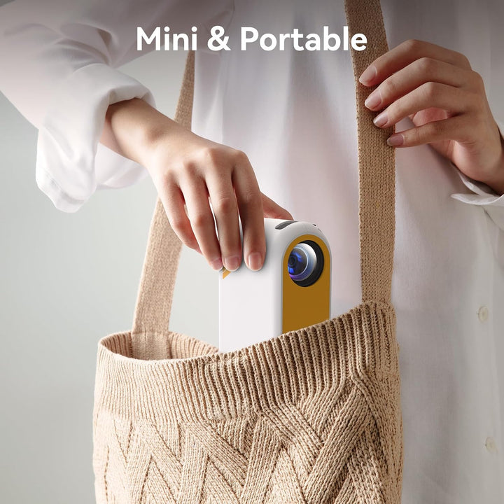 Mini Beamer, tragbare Projektoren mit WLAN und Bluetooth, Outdoor-Projektor