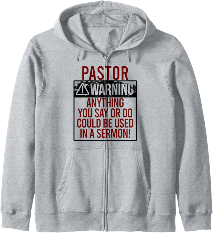 PASTOREN-WARNUNG! Predigt Kirche Meme Kapuzenjacke