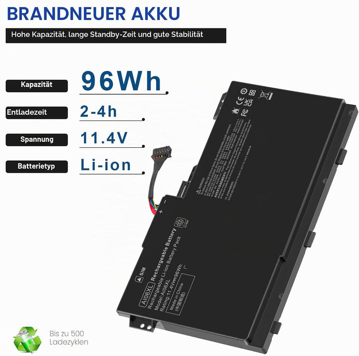 ASUNCELL 96Wh AI06XL Laptop Akku für HSTNN-LB6X HSTNN-C86C 808397-421 808451-001 808451-002 AI06096X
