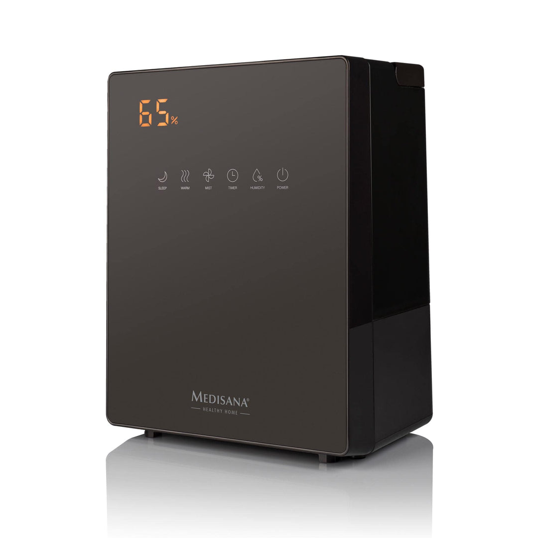 medisana AH 675 Luftbefeuchter mit Hygrometer, Timerfunktion, Vorheizfunktion, 3 Zerstäubungsintensi