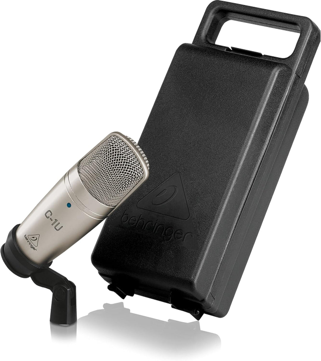 Behringer C-1U USB Studio-Kondensatormikrofon Hell Gold C-1U Single, Hell Gold C-1U Single