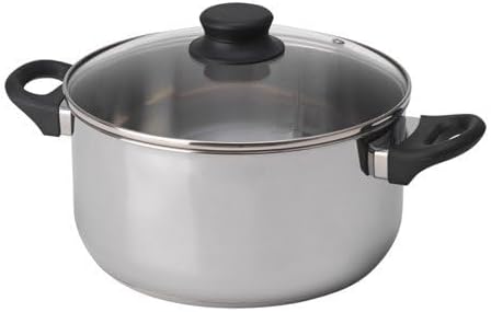 Ikea 5-Tlg. Kochtopfset "Annons" NEU mit Glasdeckel Induktion Edelstahl 1, 1