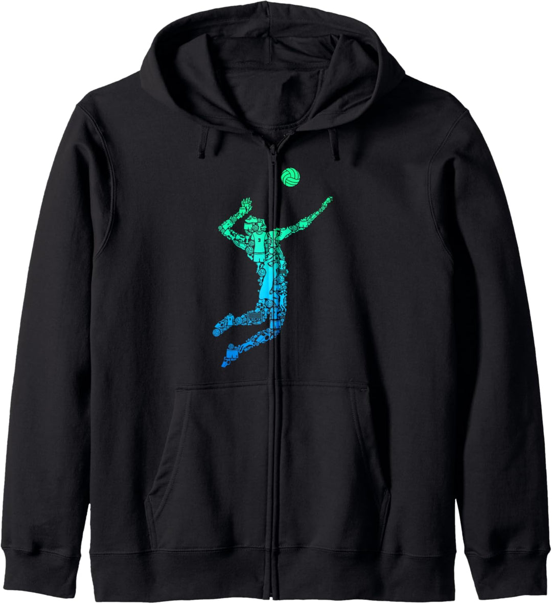 Volleyball Volleyballer Herren Kinder Jungen Kapuzenjacke