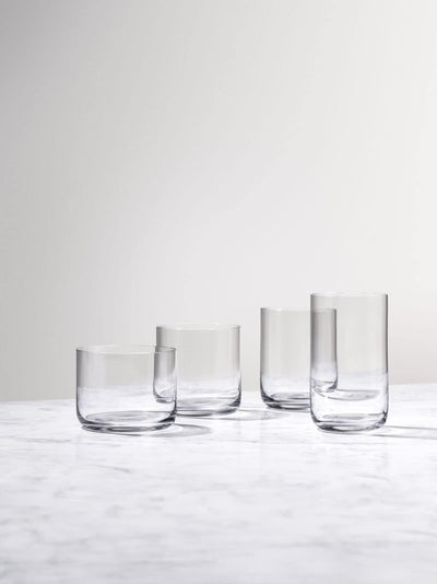 AARKE Nesting Glasses, Kristallglas 4 x 290 ml, Spülmaschinenfest Stapelbare Gläser, Stapelbare Gläs