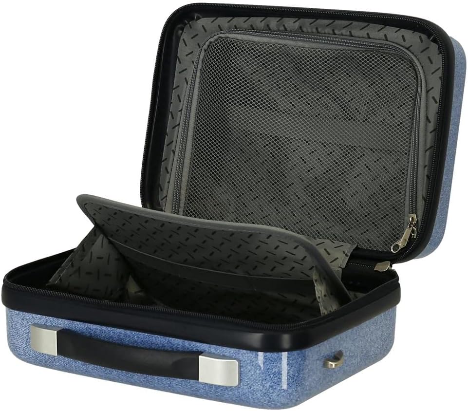 Disney Minnie Make it Rain Bows Verstellbarer Kulturbeutel mit Schultertasche, Blau, 29 x 21 x 15 cm