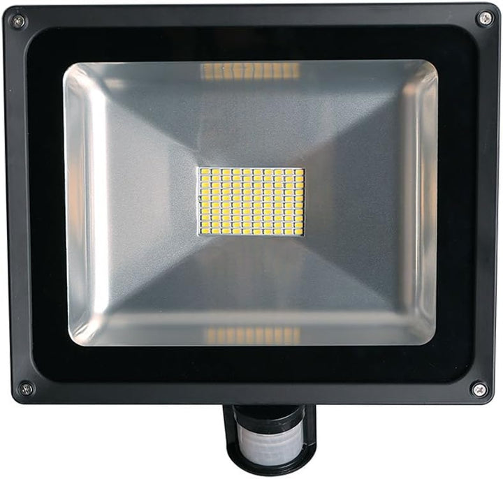 80W SMD Fluter mit Bewegungsmelder LED Strahler Warmweiss warmweiss Licht IP65 Wasserdicht LED Lampe