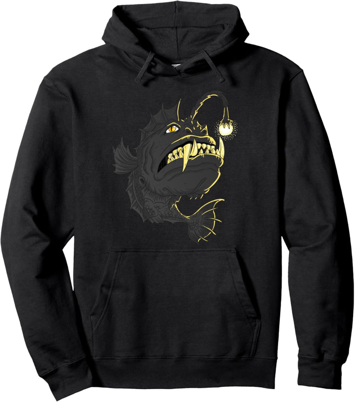 Anglerfisch Tiefsee Fisch Pullover Hoodie