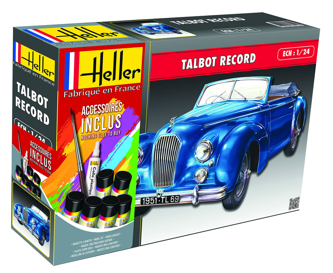 Heller 56711 Talbot Lago Record Modellbausatz, grau