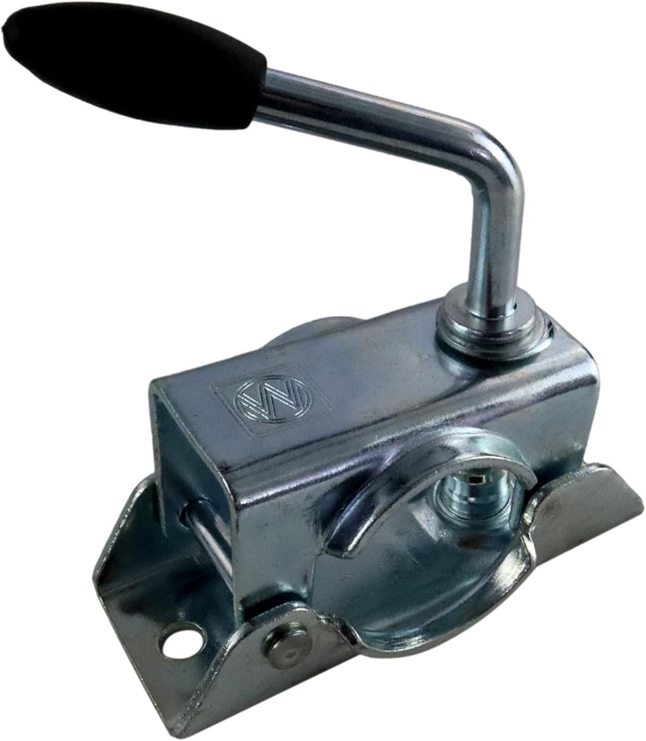 p4U Winterhoff Stützrad mit Klemmträger für Anhänger und Wohnwagen, 150 kg, 48 mm