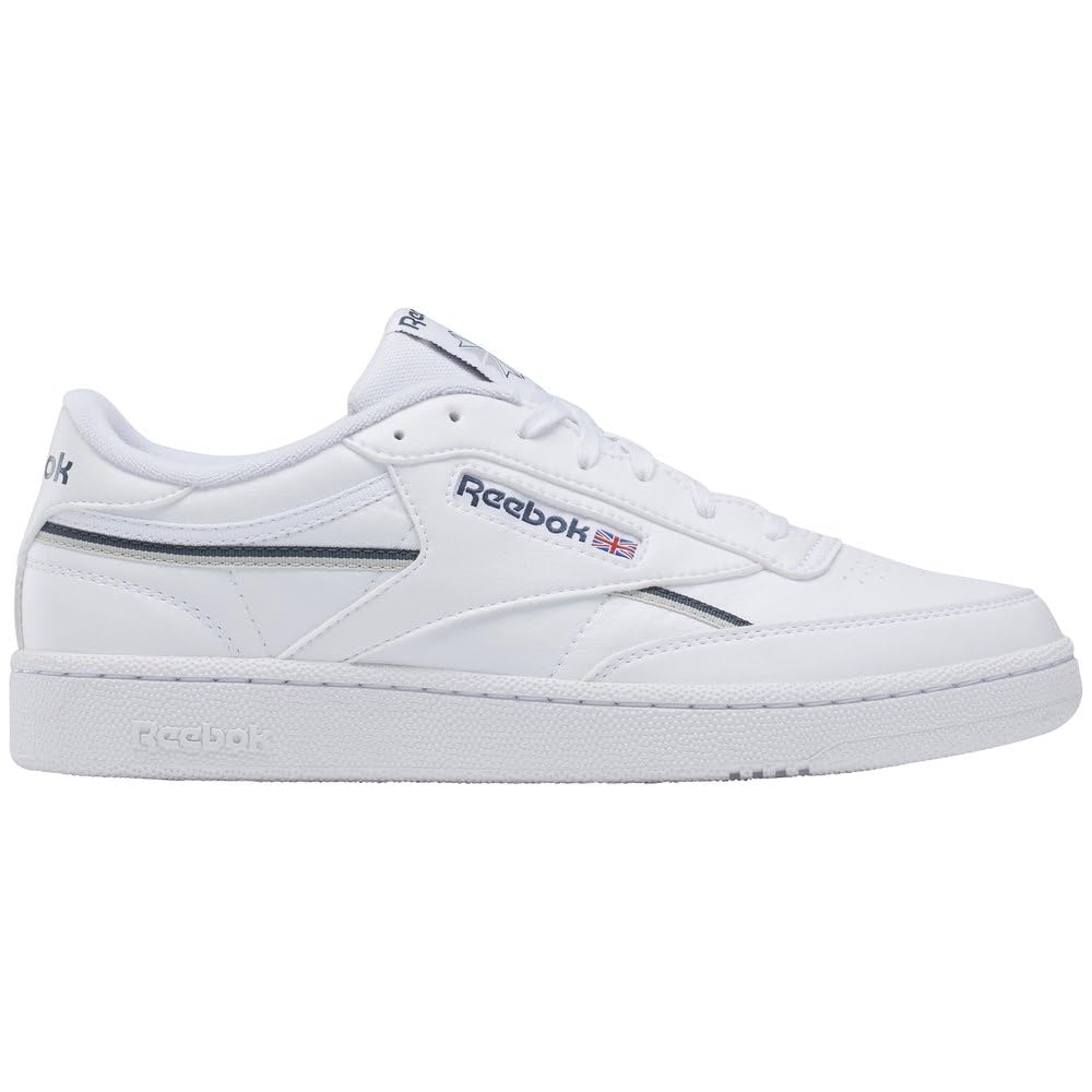 Reebok Mens Club C 85 Vgn Trainers 36 EU Ftwr Weiã E Reifen Blau F23 Stahlnebel F23, 36 EU Ftwr Wei&amp;