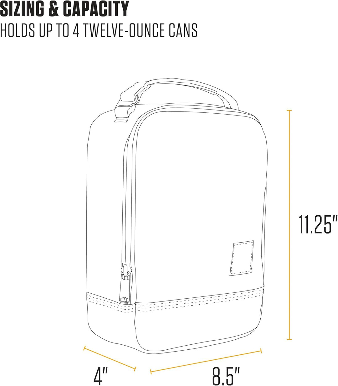 Carhartt Isolierter Lunch-Kühler für Damen und Herren, vollständig isoliert, für den täglichen Gebra