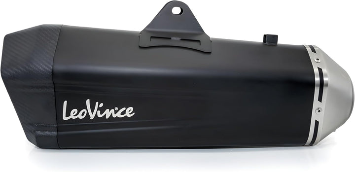 Endschalldämpfer/Auspuffanlage LeoVince SLIP-ON SBK LV-12 Black Edition, Edelstahl schwarz, Carbon K