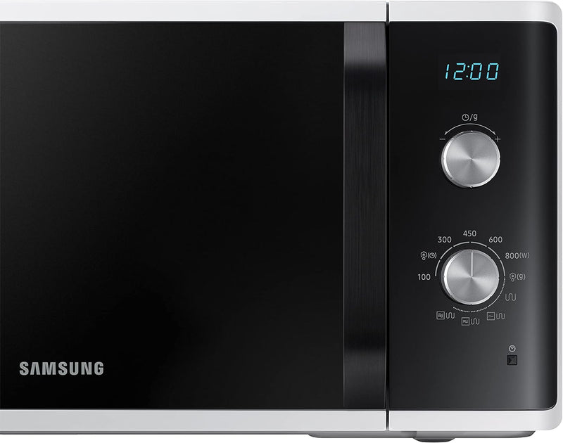 Samsung Microonde MG23K3614AW Mikrowellenofen, 23 Liter, 800 W, Grill 1100 W,