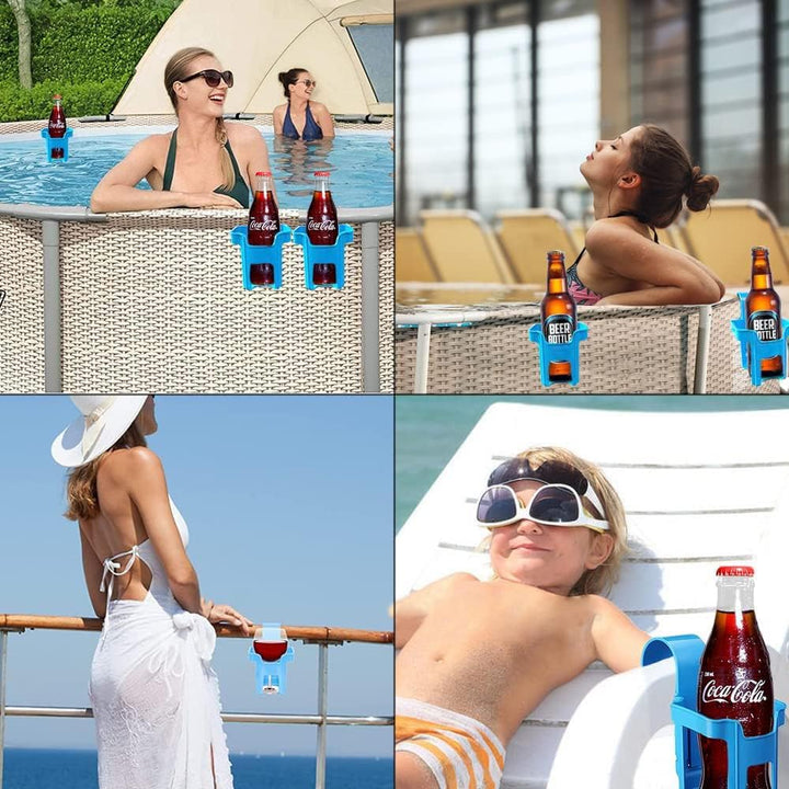 4 Stücke Getränkehalter Poolrand, Pool Becherhalter, Poolside Getränkehalter, Getränkehalter Pool, z