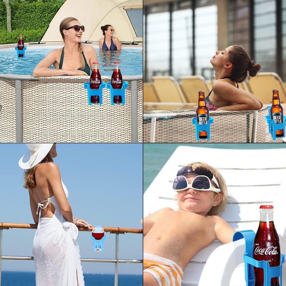 4 Stücke Getränkehalter Poolrand, Pool Becherhalter, Poolside Getränkehalter, Getränkehalter Pool, z