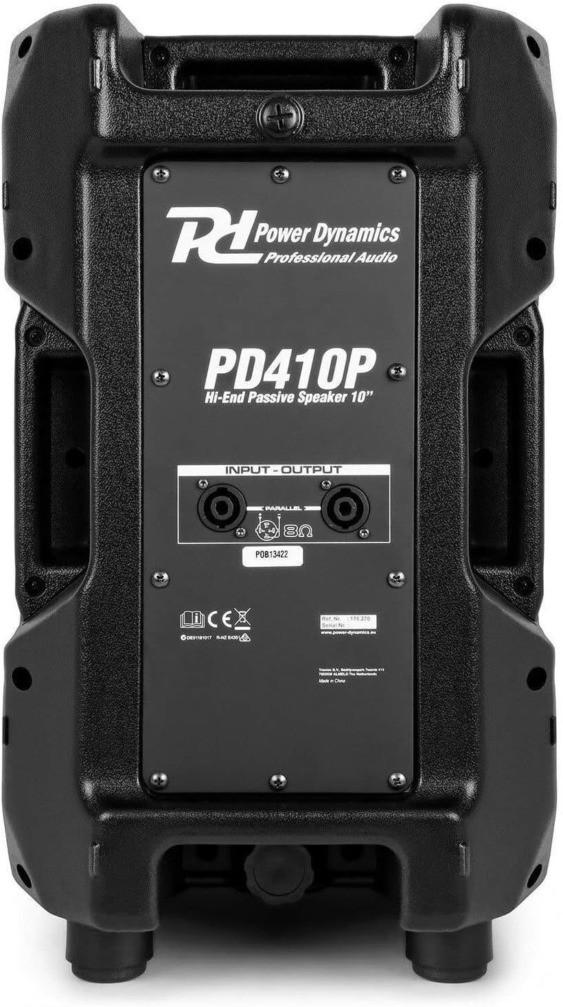 Power Dynamics PD410P 10" passiver 2-Wege-Lautsprecher 800W
