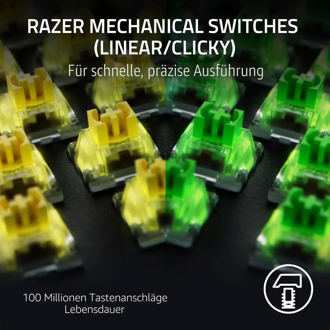 Razer BlackWidow V4 Pro - Mechanisch Gaming Toetsenbord - Yellow Switch - QWERTY - Zwart (RZ03-04680
