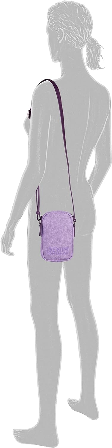 DENIM TOM TAILOR bags Jessy Damen Handytasche Umhängetasche Mittelgross Lila