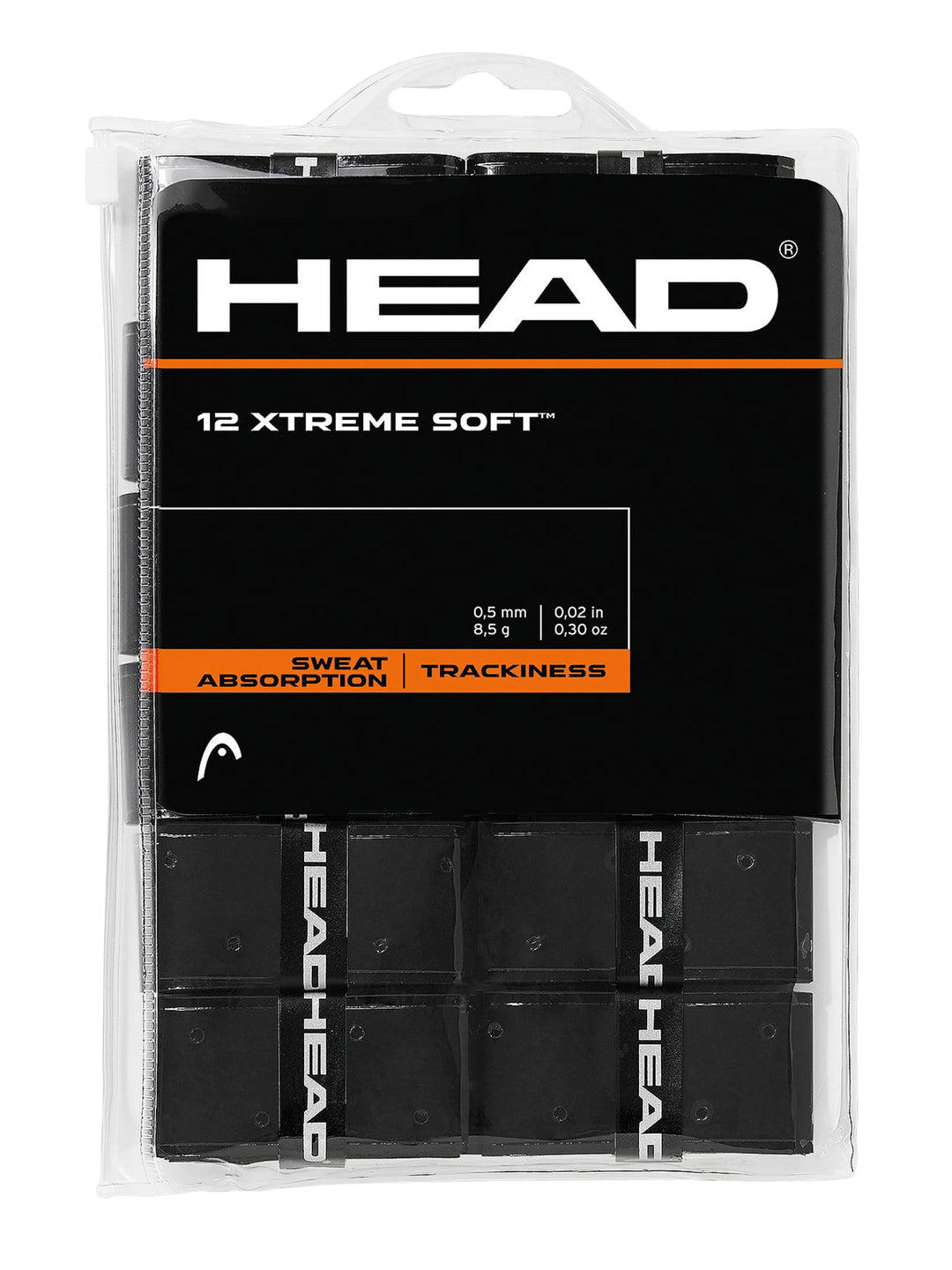 HEAD 12 Xtremesoft Griffband Schwarz Einheitsgrösse Single, Schwarz Einheitsgrösse Single