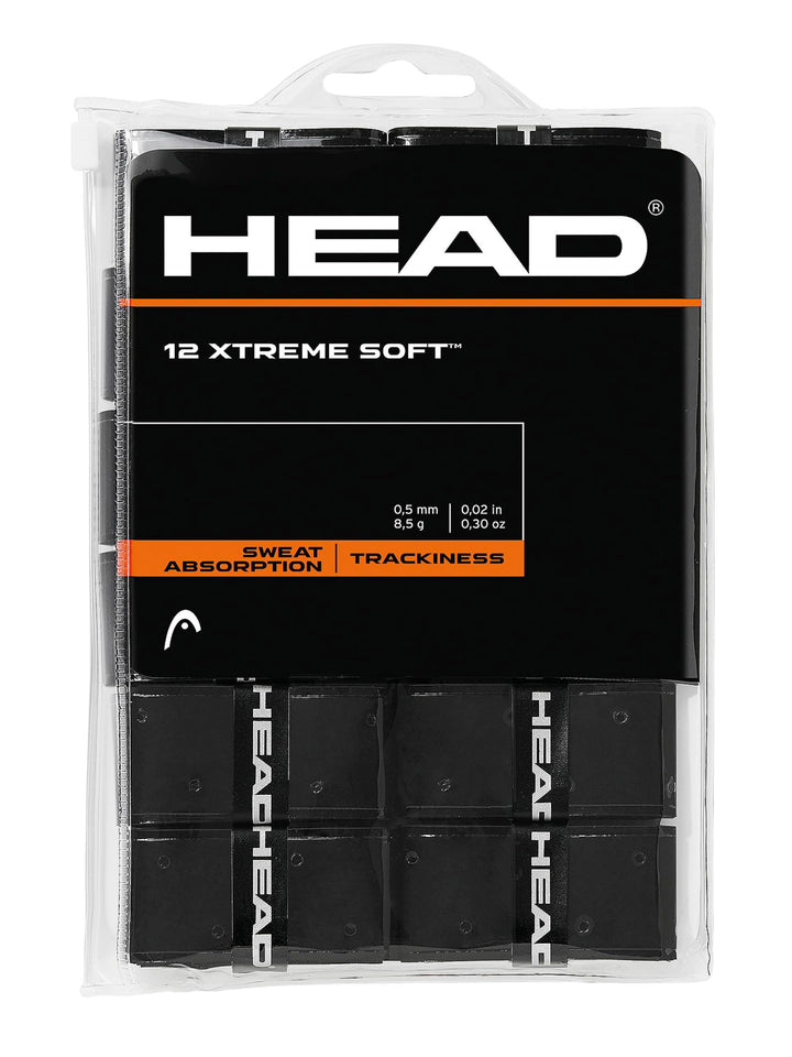 HEAD 12 Xtremesoft Griffband Schwarz Einheitsgrösse Single, Schwarz Einheitsgrösse Single