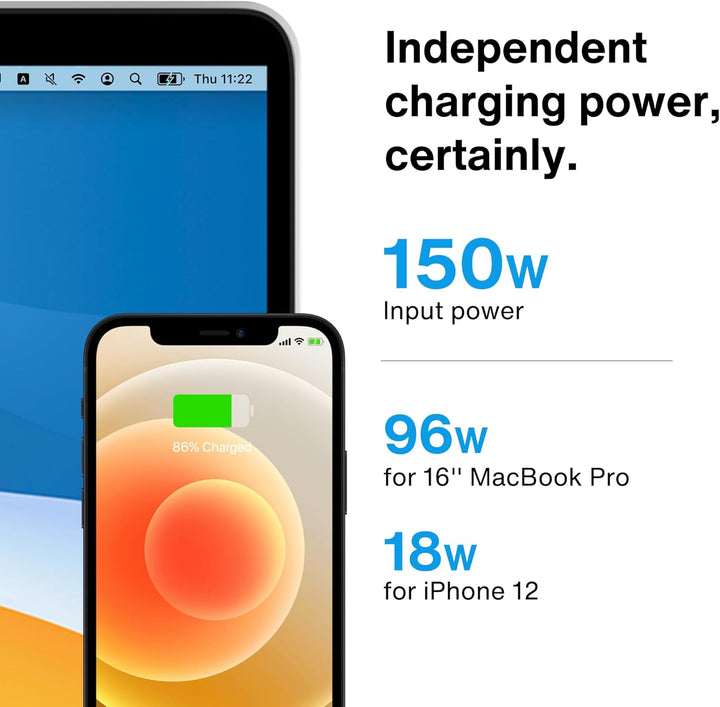 iVANKY FusionDock 1 MacBook Pro Docking Station mit 150W-Netzteil, 12-in-2 Dual 4K@60Hz Dockingstati