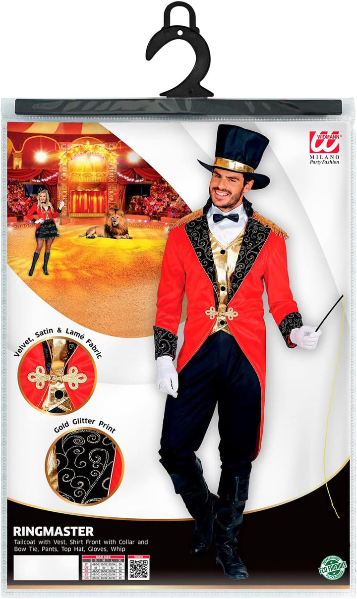 W WIDMANN MILANO Party Fashion - Kostüm Zirkusdirektor, Showman, Dompteur, Faschingskostüme, M