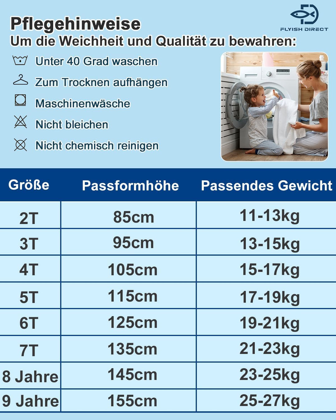 FLYISH DIRECT Töpfchen Trainingshose, 6er Kinder Töpfchentraining Unterwäsche für Jungen und Mädchen