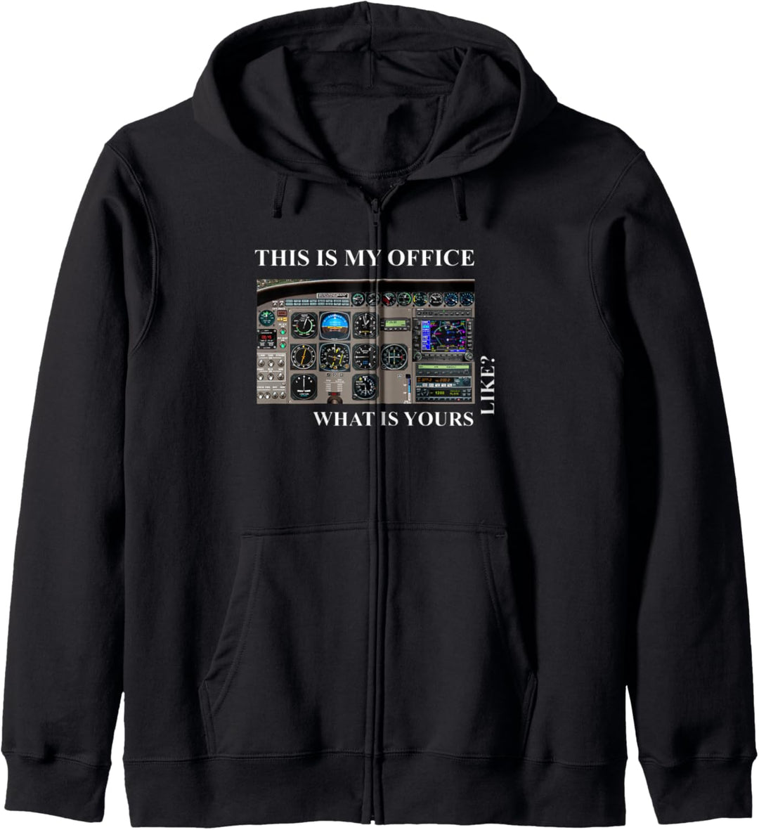 Luftfahrt-Piloten-T-Shirt - Cessna 172 Cockpit Kapuzenjacke