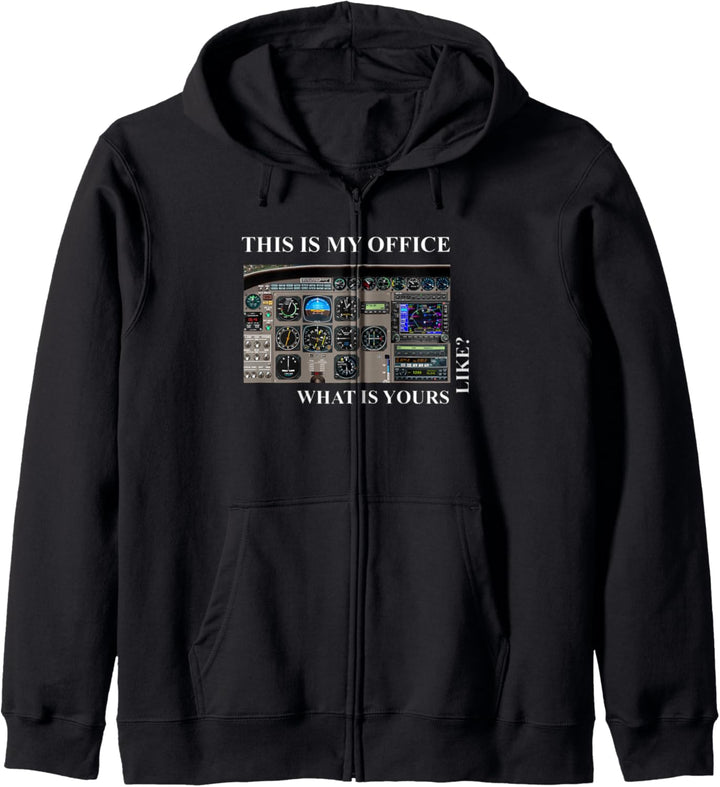 Luftfahrt-Piloten-T-Shirt - Cessna 172 Cockpit Kapuzenjacke