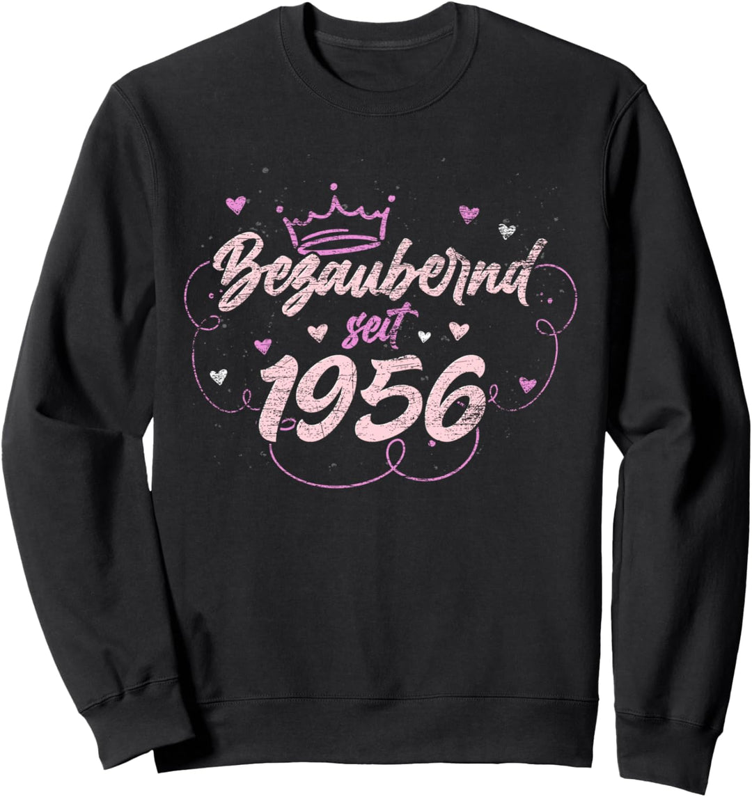 Bezaubernd seit 1956 Geschenk für Frauen 66 Geburtstag Sweatshirt