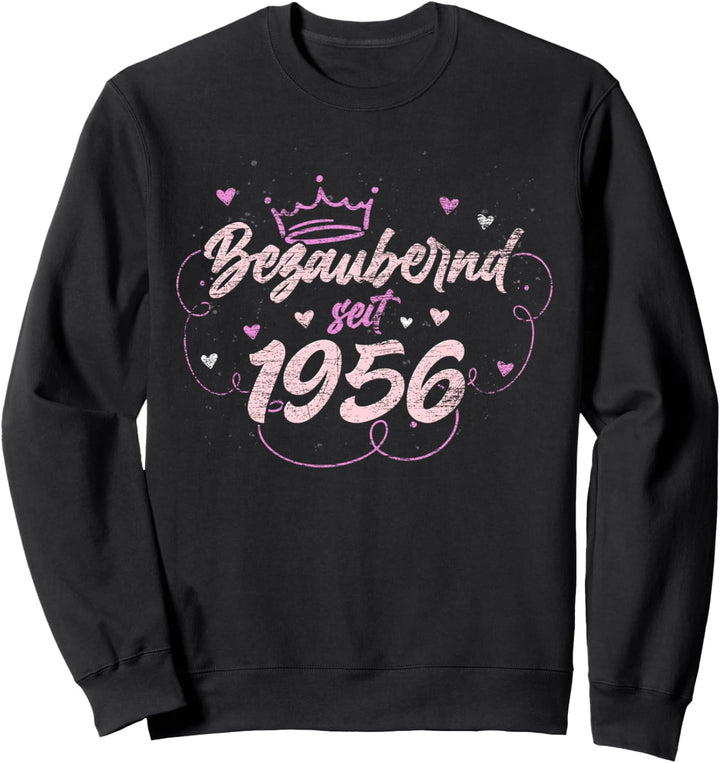 Bezaubernd seit 1956 Geschenk für Frauen 66 Geburtstag Sweatshirt