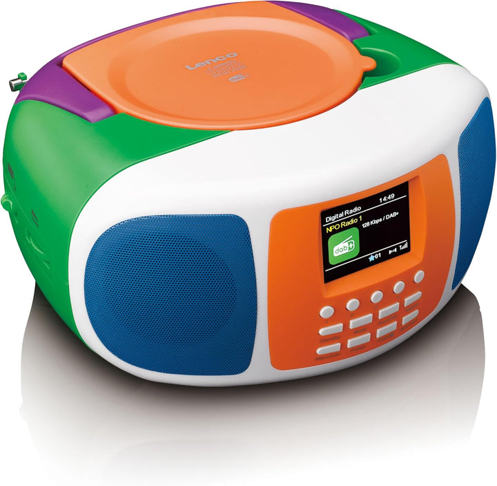 Lenco SCD-861KIDS - Tragbares DAB+/FM-Radio für Kinder mit Bluetooth® 5.3, CD-Player, Stereo-Sound,