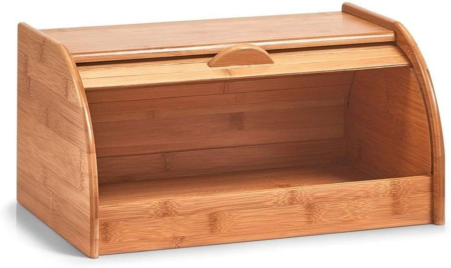 Zeller 25347 Rollbrotkasten, Bambus 40 x 26 x 20 cm, Natur