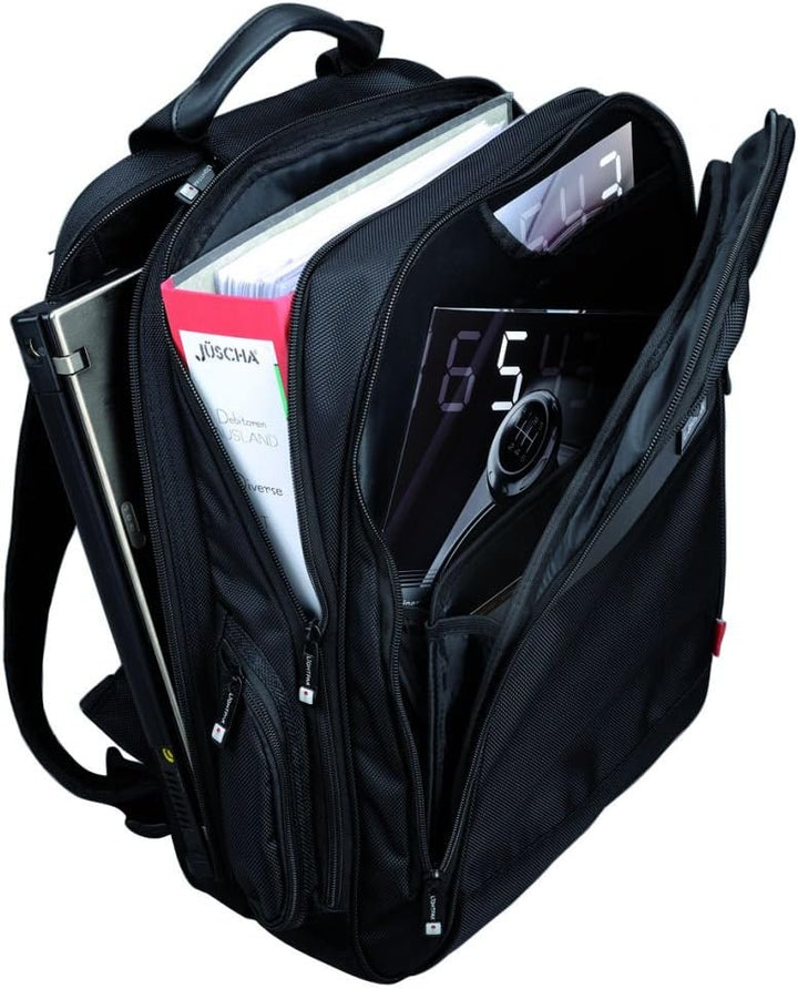 Laptop Rucksack Ececutive Line Echo 1, aus Nylon, ca. 42 x 38 x 29 cm, schwarz