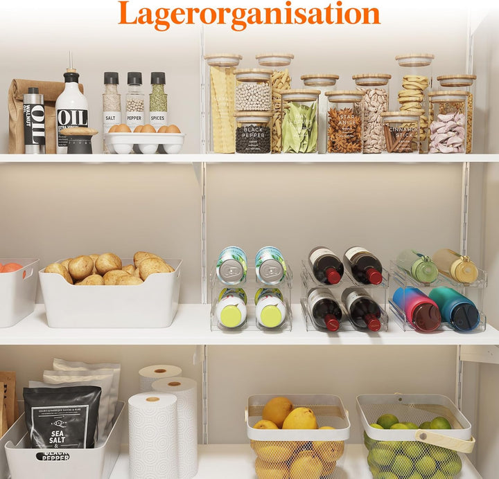 Lifewit Stapelbares Weinregal aus Kunststoff für Kühlschrank, Schrank, Arbeitsplatte, Weinflaschenha