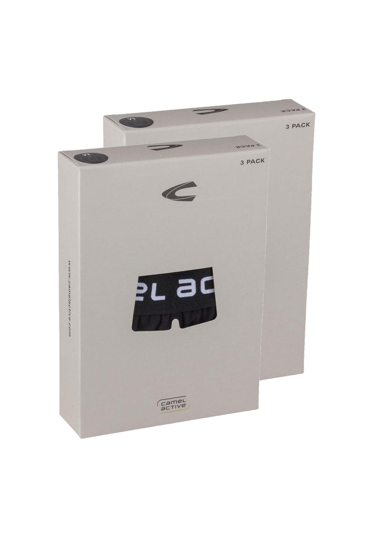 camel active Men Trunks 3er Box 50-52 6 Paar Black, 50-52 6 Paar Black
