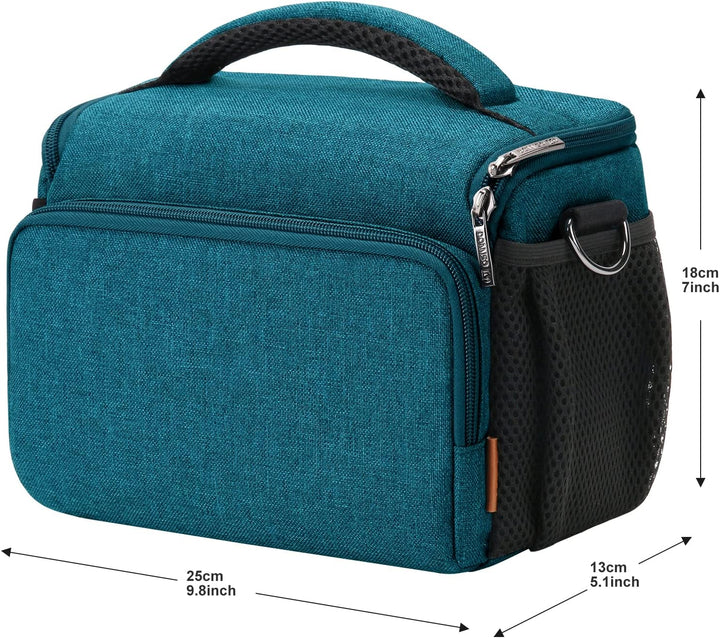 DOMISO SLR DSLR Kameratasche Wasserdicht Fototasche, Teal, Teal
