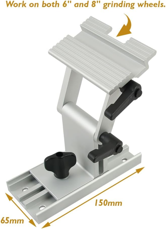 O'skool Schärfvorrichtung für Stechbeitel, geeignet für 6-Zoll- oder 8-Zoll-Tischschleifmaschinen un
