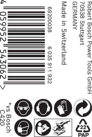 Bosch Professional 1x Expert C470 Schleifpapierrolle (für Hartholz, Farbe auf Holz, Breite 93 mm, Lä