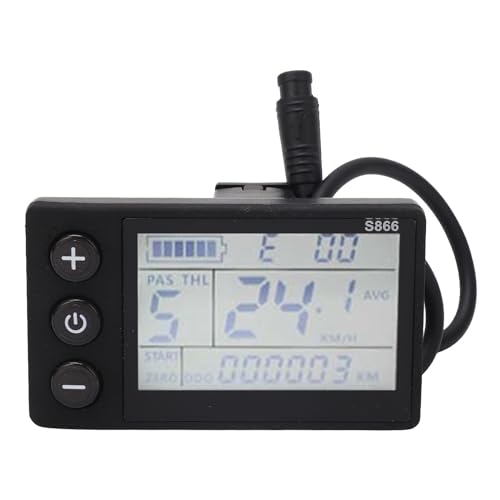 Elektrisches Fahrrad-LCD-Display, Wasserdicht, 6P-Anschluss, LCD-Panel-Teile, for Mountainbike-Umbau