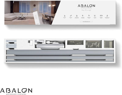 ABALON Motorisierte Vorhangschiene mit Fernbedienung (Not Wifi), 1-3 Meter, Aluminium, elektrische v